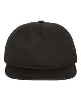 YP Classics Lightly-Structured Five-Panel Snapback Cap - Yupoong 6502