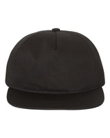 YP Classics Lightly-Structured Five-Panel Snapback Cap - Yupoong 6502