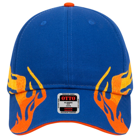 OTTO CAP 6 Panel Low Profile Baseball Cap OTTO 58-755 Otto Cap 019965D - Ryl/Com/B.Org OSFM - Adult