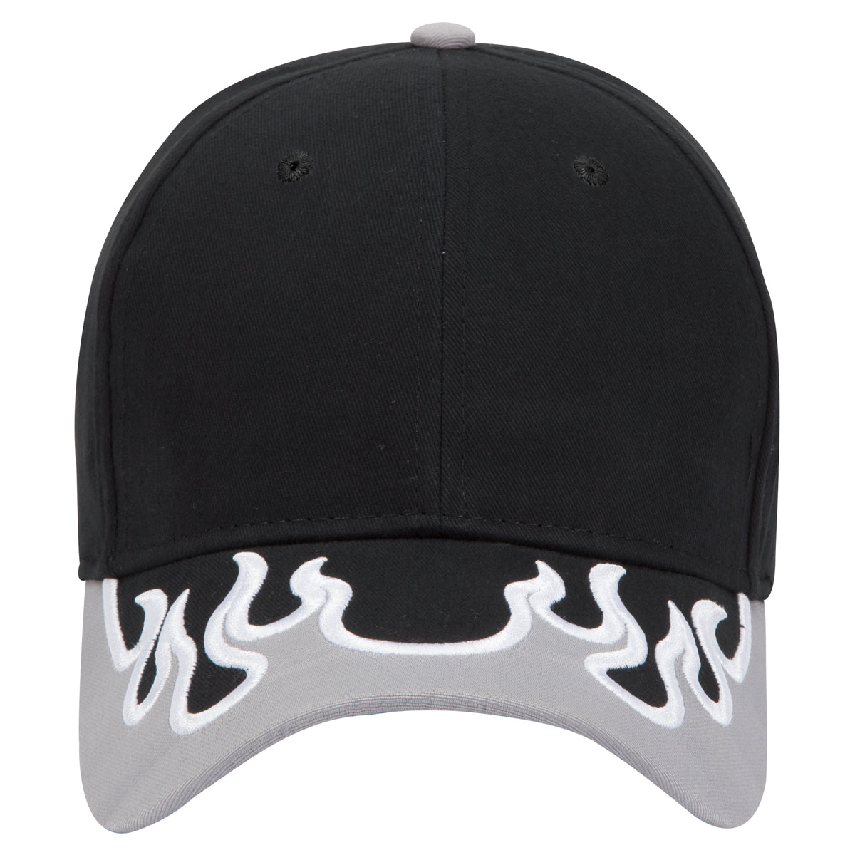 OTTO CAP 6 Panel Low Profile Baseball Cap OTTO 58-755 Otto Cap 031416C - Blk/Gry/Wht OSFM - Adult