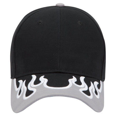 OTTO CAP 6 Panel Low Profile Baseball Cap OTTO 58-755 Otto Cap 031416C - Blk/Gry/Wht OSFM - Adult