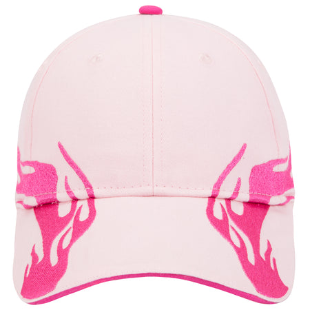 OTTO CAP 6 Panel Low Profile Baseball Cap OTTO 58-755 Otto Cap 124242D - S.Pnk/H.Pnk/H.Pnk OSFM - Adult