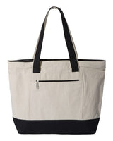 Q-Tees 19L Zippered Tote - Q-Tees Q1300 Q-Tees