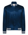 Augusta Sportswear Unisex Satin Baseball Jacket Striped Trim - Augusta Sportswear 3610