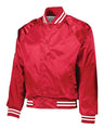 Augusta Sportswear Unisex Satin Baseball Jacket Striped Trim - Augusta Sportswear 3610