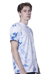 Royal Apparel 5951CTD Unisex Cloud Tie Dye Tee - Skydiver