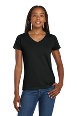 Gildan ®  Women's Heavy Cotton ™  100% Cotton V-Neck T-Shirt. 5V00L - Gildan 5V00L