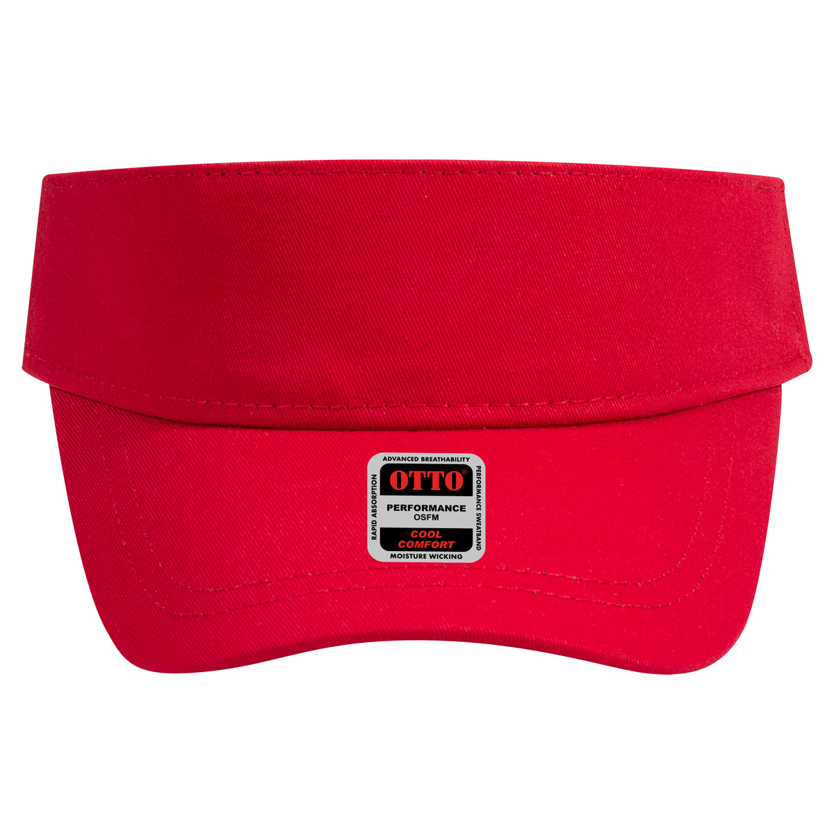 OTTO CAP UPF 50+ Sun Visor OTTO 60-1276 Otto Cap 002 - Red OSFM - Adult