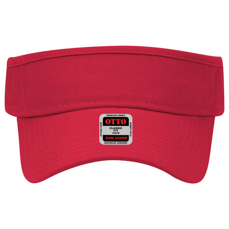 OTTO CAP Sun Visor OTTO 60-263 Otto Cap 002 - Red OSFM - Adult