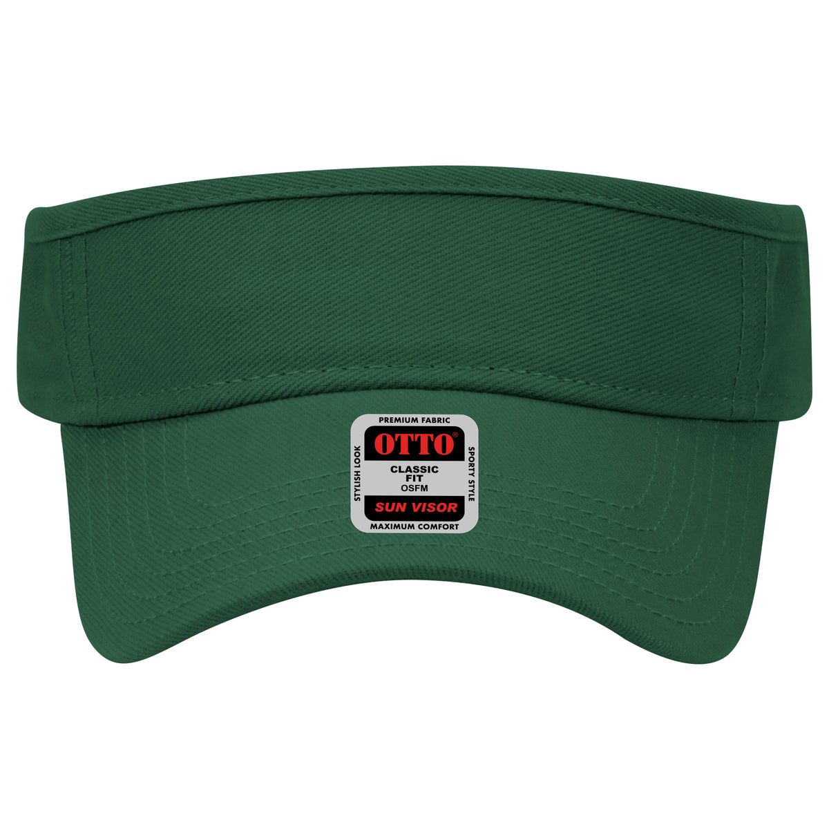 OTTO CAP Sun Visor OTTO 60-263 Otto Cap 017 - Dk. Green OSFM - Adult