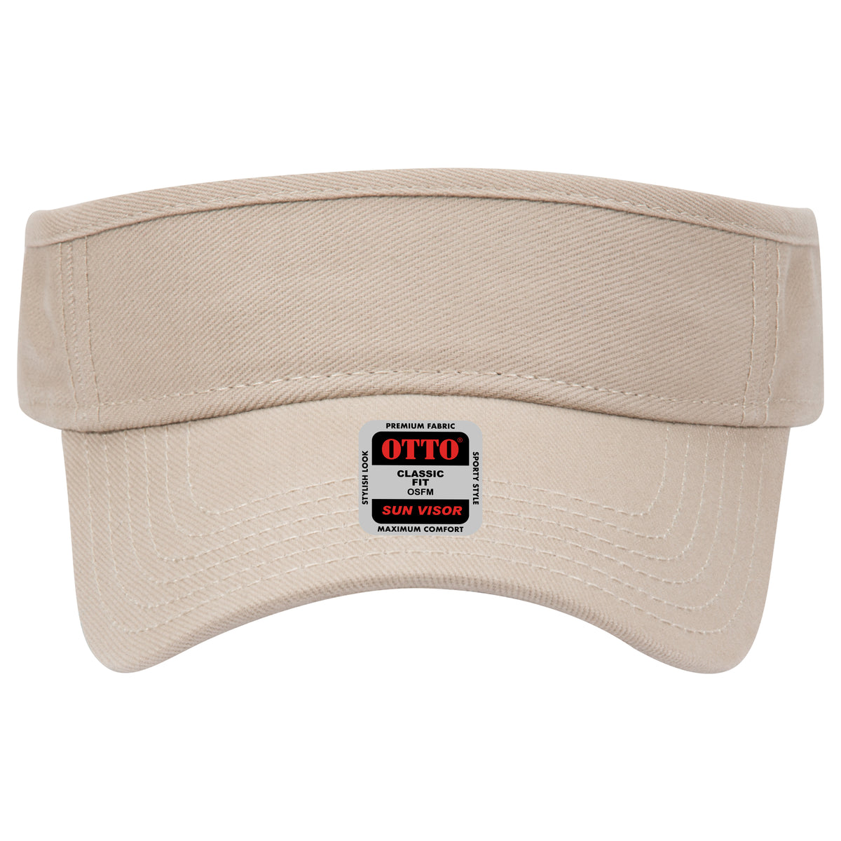 OTTO CAP Sun Visor OTTO 60-263 Otto Cap 032 - Khaki OSFM - Adult