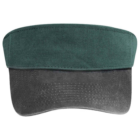 OTTO CAP Sun Visor OTTO 60-284 Otto Cap 0317 - Blk/Dk.Grn OSFM - Adult