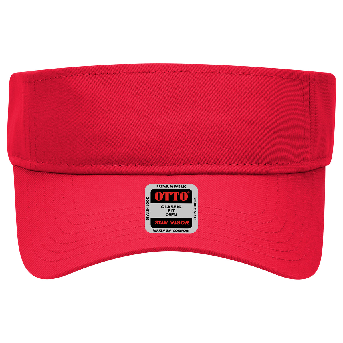 OTTO CAP Sun Visor OTTO 60-662 Otto Cap 002 - Red OSFM - Adult