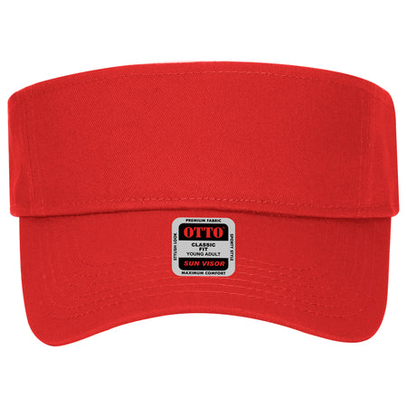 OTTO CAP Sun Visor OTTO 60-662 Otto Cap 002 - Red Young Adult