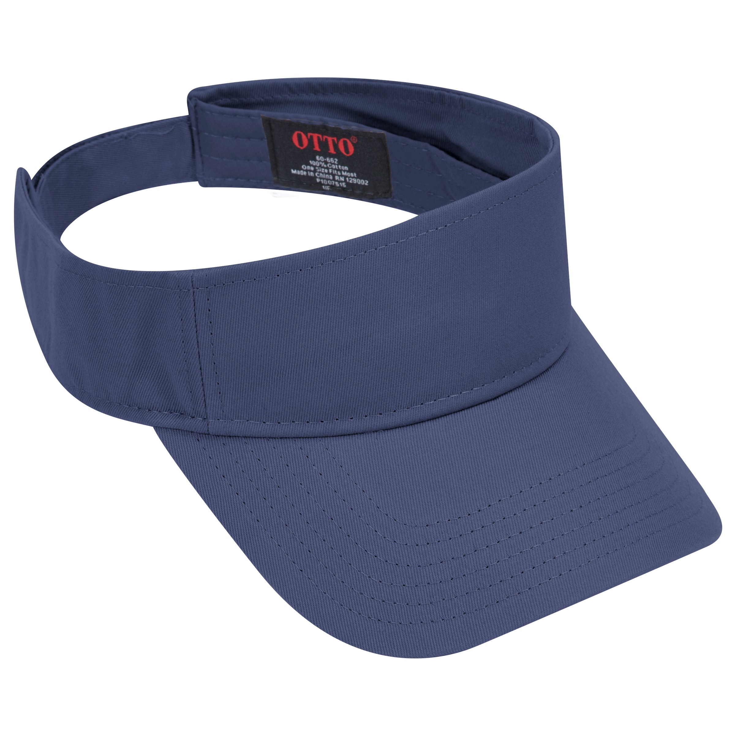 OTTO CAP Sun Visor OTTO 60-662 Otto Cap 004 - Navy OSFM - Adult