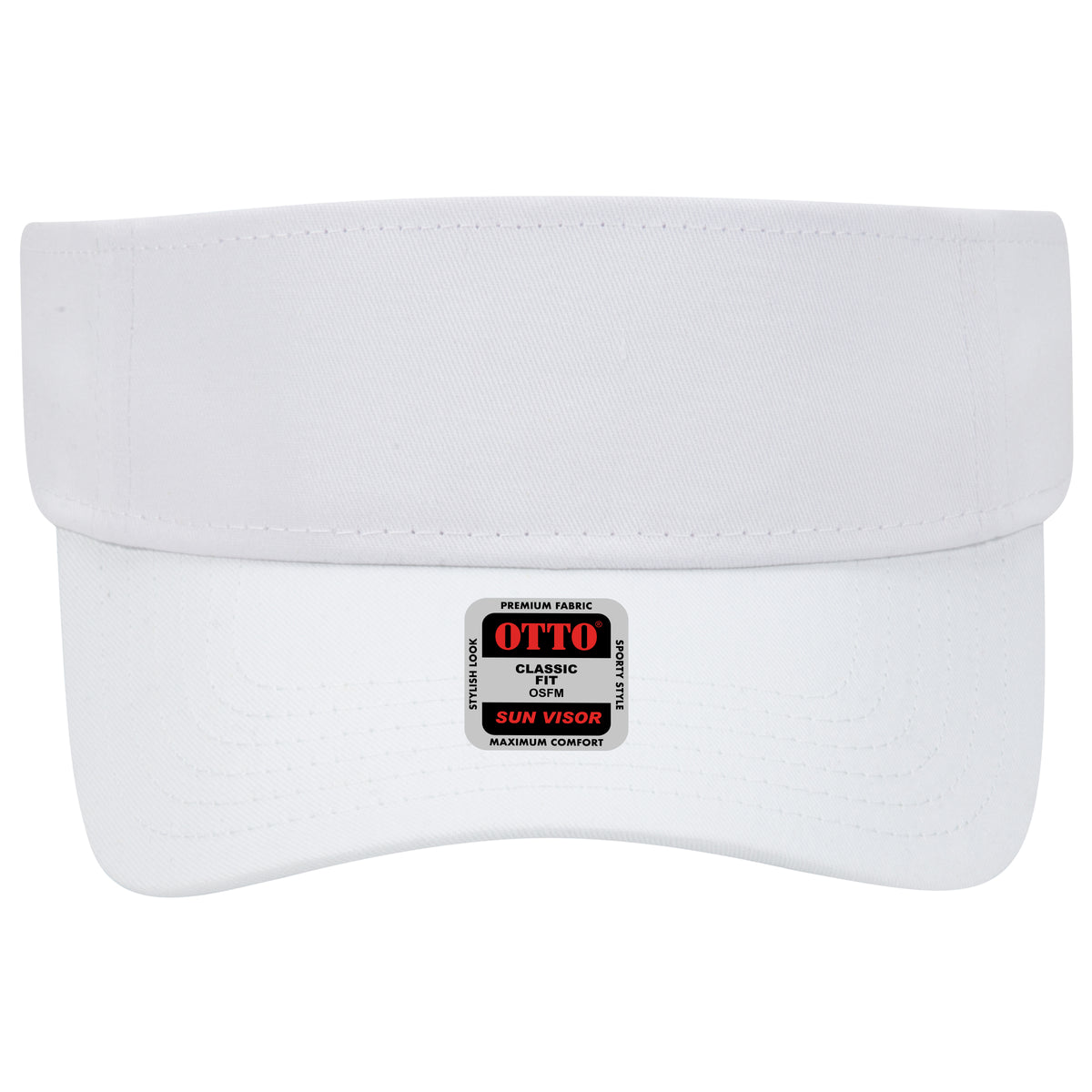 OTTO CAP Sun Visor OTTO 60-662 Otto Cap 016 - White OSFM - Adult