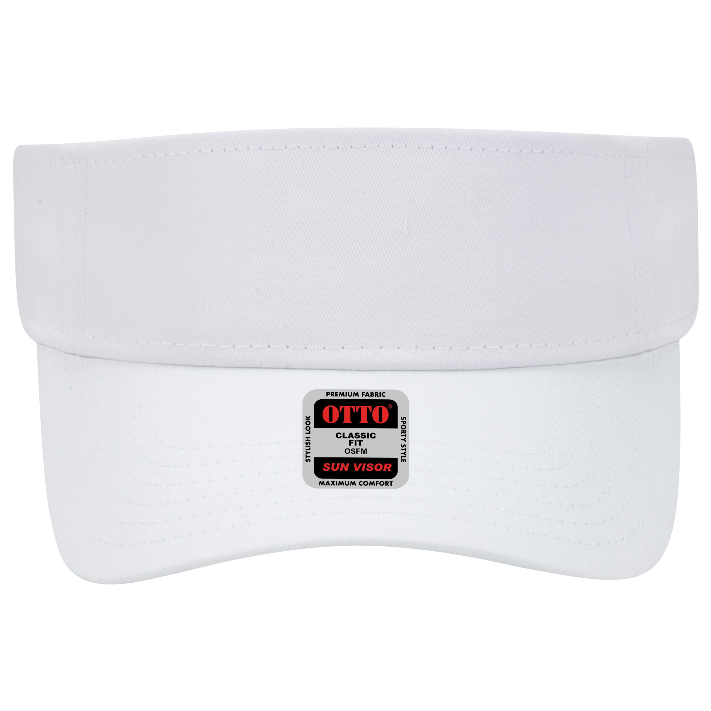 OTTO CAP Sun Visor OTTO 60-662 Otto Cap 016 - White OSFM - Adult