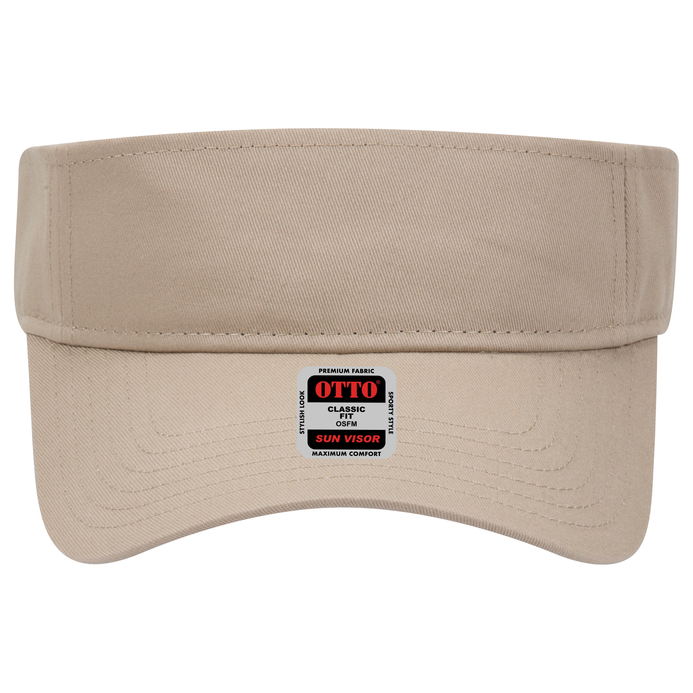 OTTO CAP Sun Visor OTTO 60-662 Otto Cap 032 - Khaki OSFM - Adult