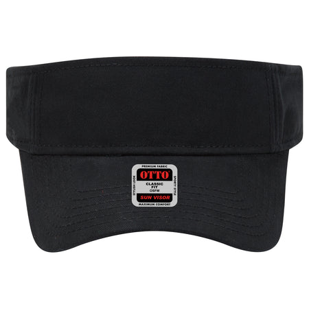 OTTO CAP Sun Visor OTTO 60-872 Otto Cap 003 - Black OSFM - Adult