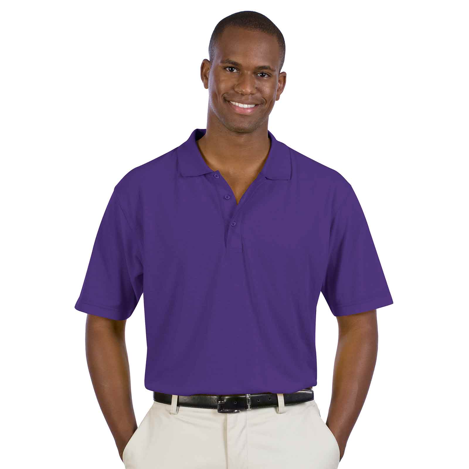 OTTO Men's Comfortable Sport Shirt OTTO 601-103 Otto Cap 011 - Purple L