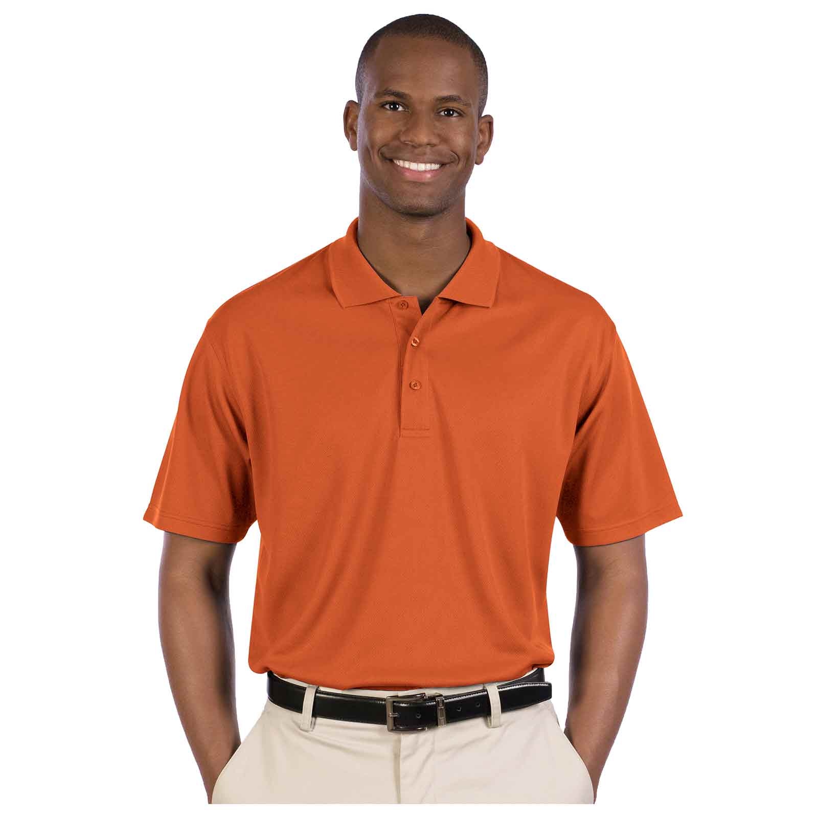 OTTO Men's Performance Sport Shirt OTTO 601-104 Otto Cap 065 - B. Orange S