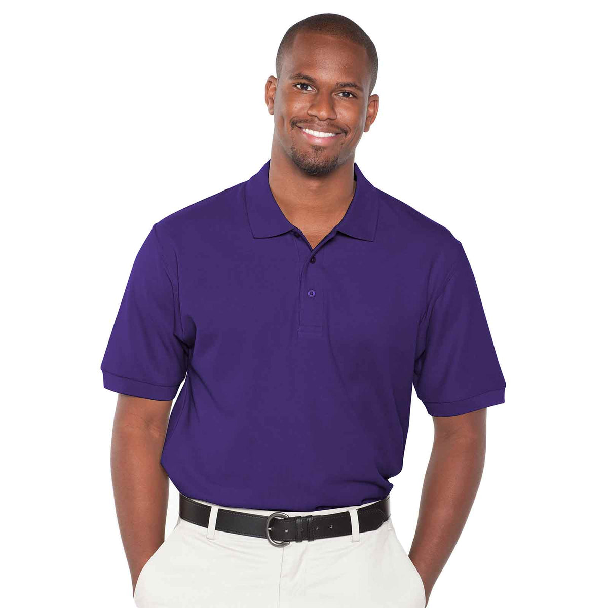 OTTO Men's Premium Sport Shirt OTTO 601-105 Otto Cap 011 - Purple 3XL