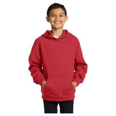 Youth Pullover Hooded Sweatshirt DRI-EQUIP Youth Small True Red