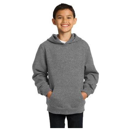 Youth Pullover Hooded Sweatshirt DRI-EQUIP Youth Small Vintage Heather