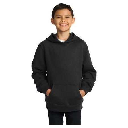Youth Pullover Hooded Sweatshirt DRI-EQUIP Youth Small Black