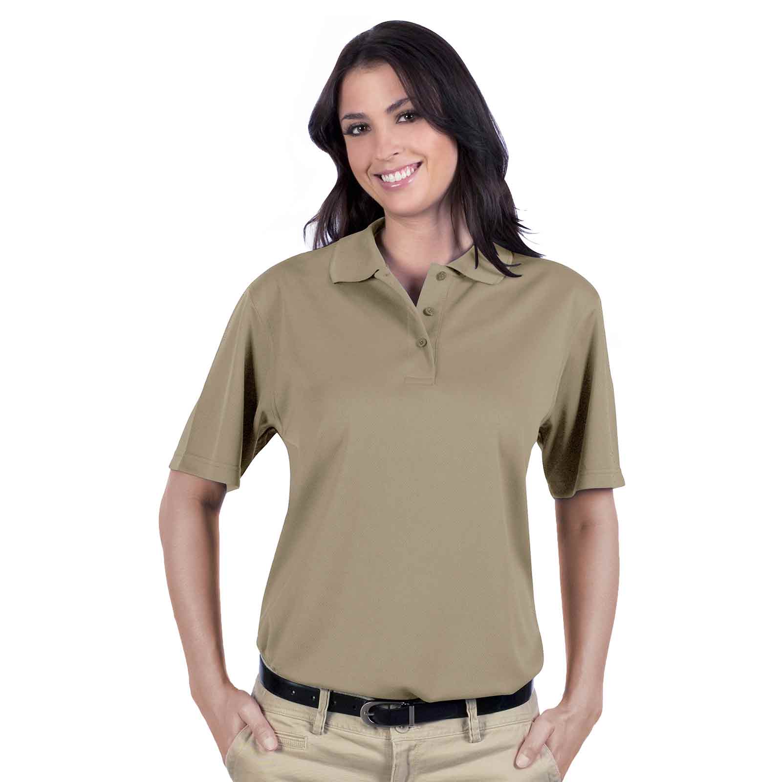 OTTO Ladies' Performance Sport Shirt OTTO 602-104 Otto Cap 032 - Khaki XS