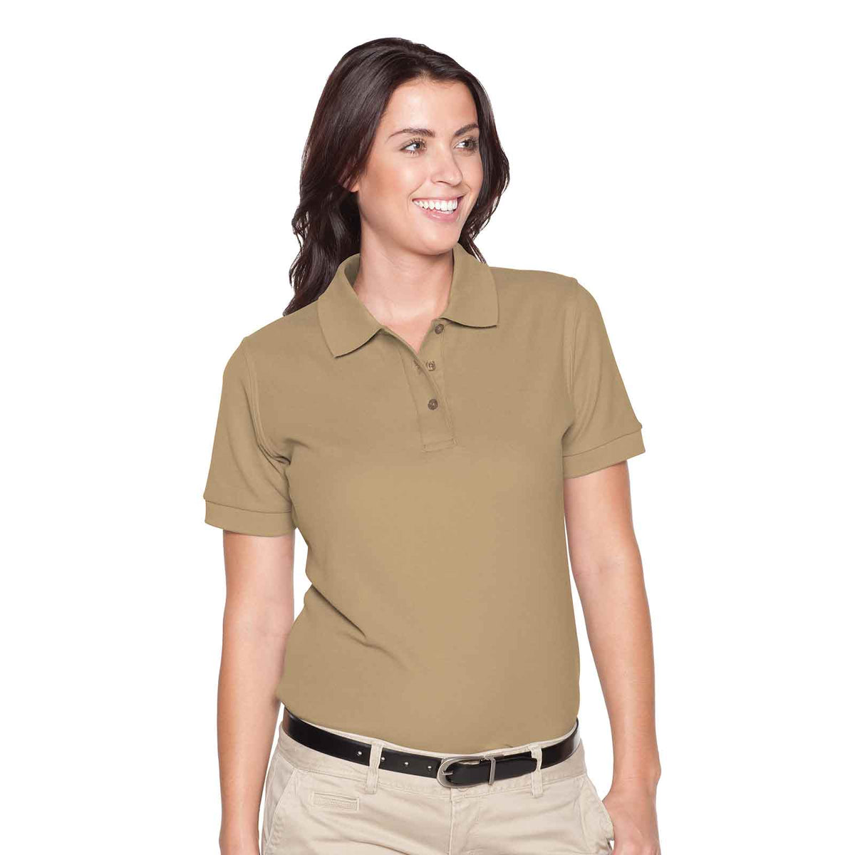 OTTO Ladies' Premium Sport Shirt OTTO 602-105-032 - Khaki Otto Cap 032 - Khaki XS