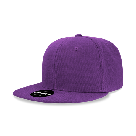 Decky 6 Panel High Profile Structured Acrylic/Polyester Snapback | Decky 6020