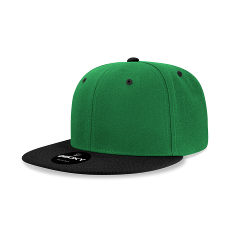 Decky 6 Panel High Profile Structured Acrylic/Polyester Snapback | Decky 6020