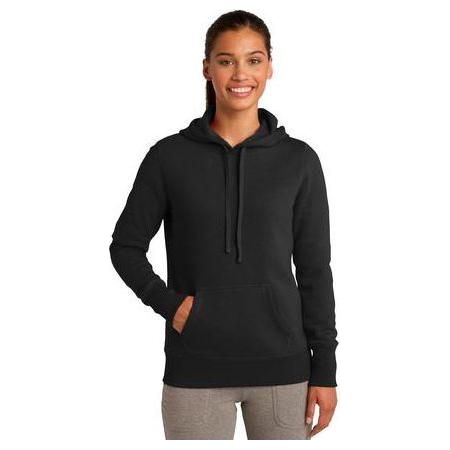 Ladies Pullover Hooded Sweatshirt DRI-EQUIP Medium Black