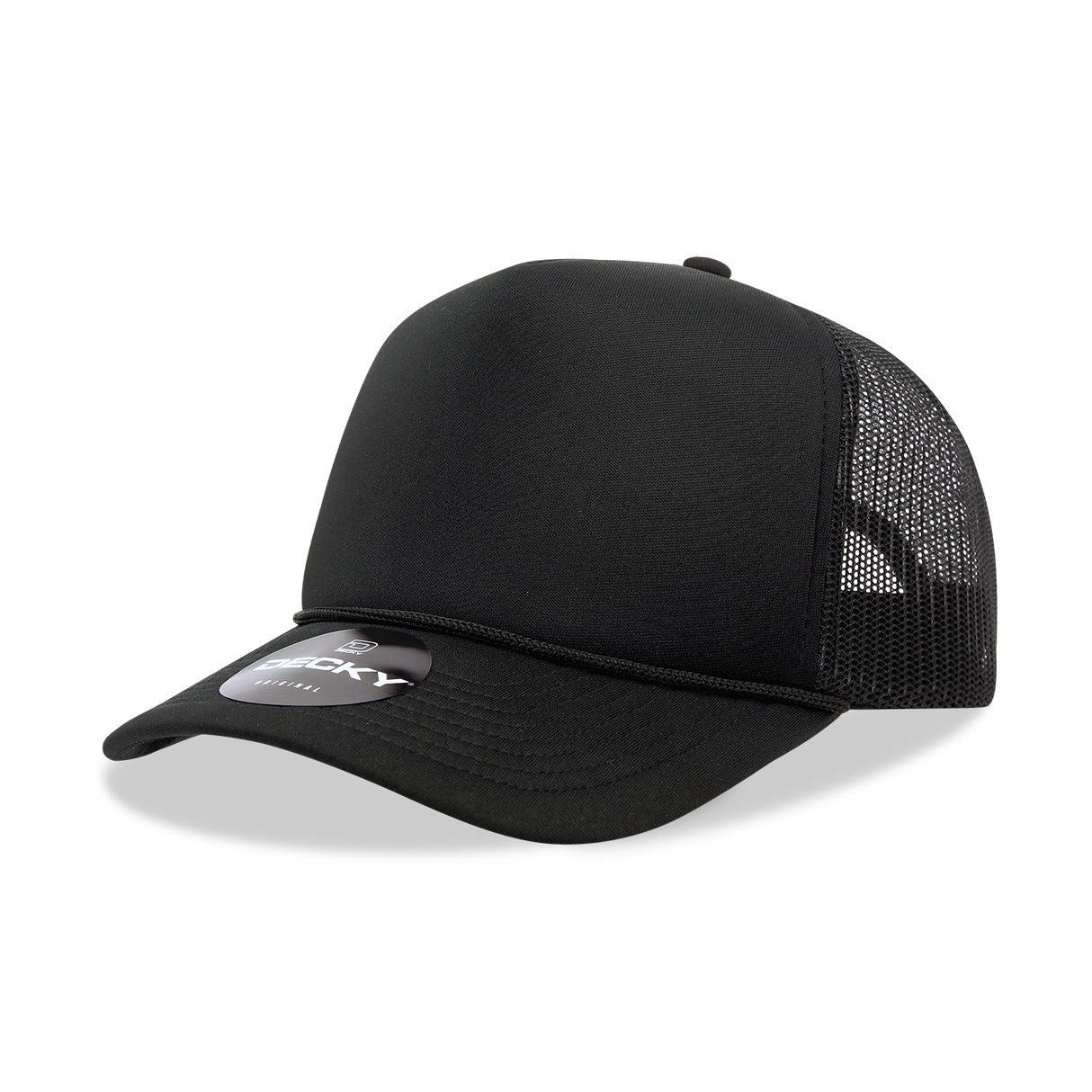 Decky 5 Panel Mid Profile Structured Foam Trucker | Decky 6025