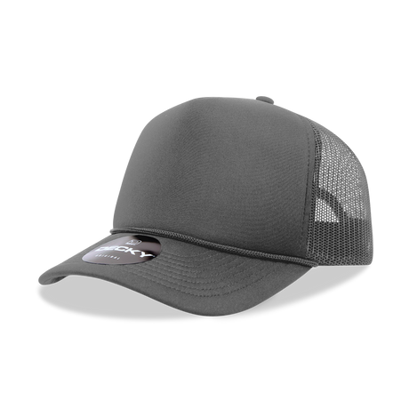 Decky 5 Panel Mid Profile Structured Foam Trucker | Decky 6025