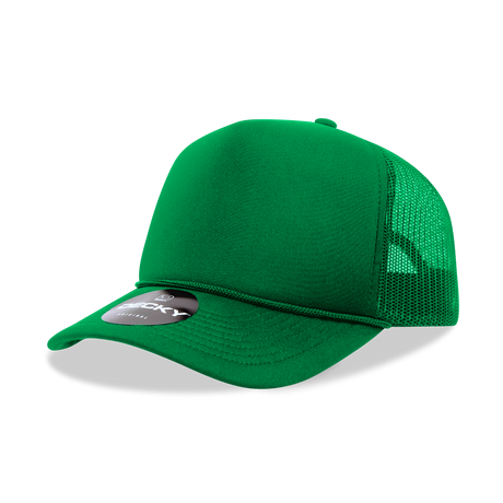 Decky 5 Panel Mid Profile Structured Foam Trucker | Decky 6025