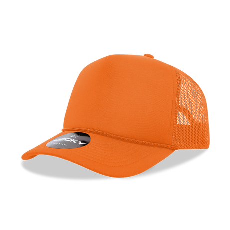Decky 5 Panel Mid Profile Structured Foam Trucker | Decky 6025