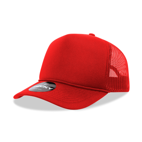 Decky 5 Panel Mid Profile Structured Foam Trucker | Decky 6025
