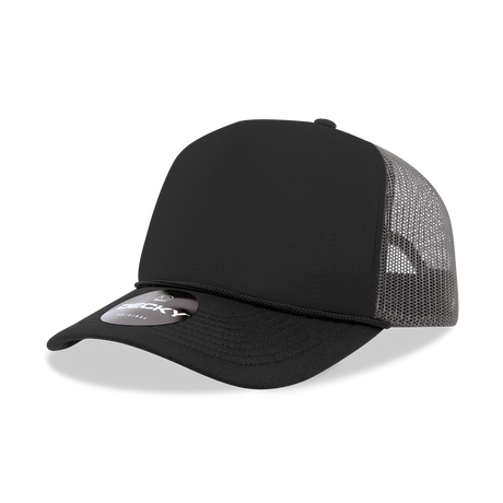 Decky 5 Panel Mid Profile Structured Foam Trucker | Decky 6025