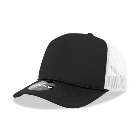 Decky 5 Panel Mid Profile Structured Foam Trucker | Decky 6025
