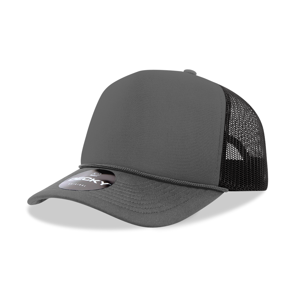 Decky 5 Panel Mid Profile Structured Foam Trucker | Decky 6025