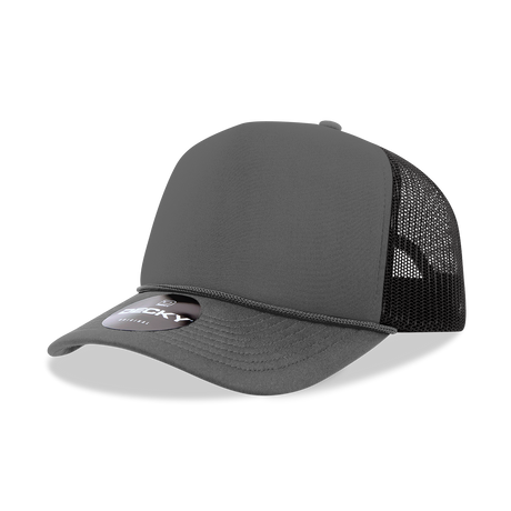 Decky 5 Panel Mid Profile Structured Foam Trucker | Decky 6025
