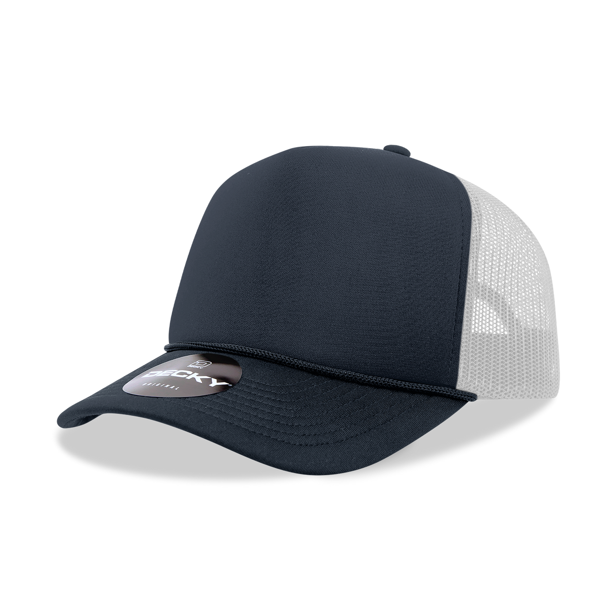 Decky 5 Panel Mid Profile Structured Foam Trucker | Decky 6025