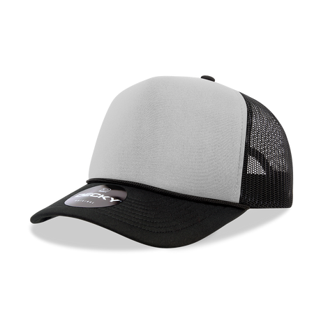 Decky 5 Panel Mid Profile Structured Foam Trucker | Decky 6025