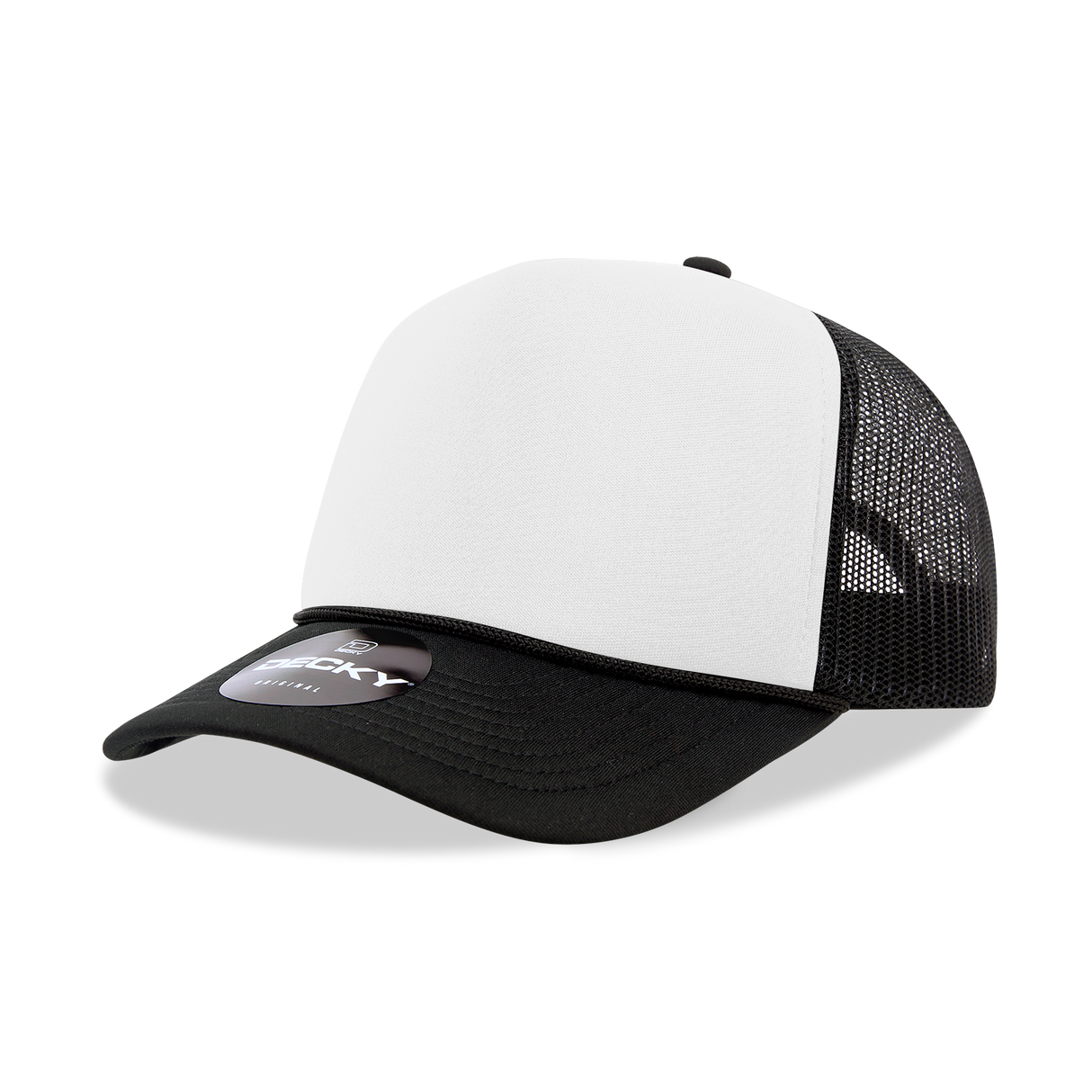 Decky 5 Panel Mid Profile Structured Foam Trucker | Decky 6025
