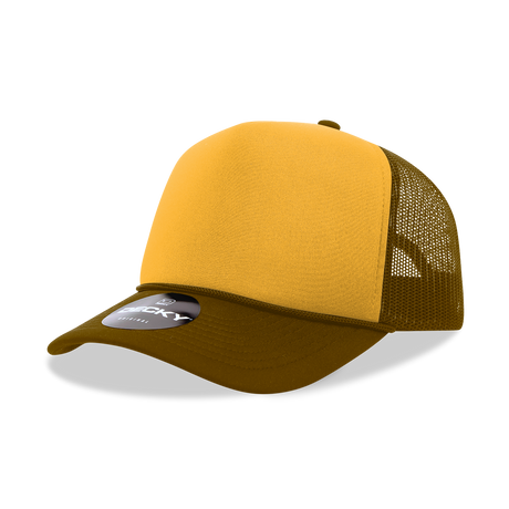 Decky 5 Panel Mid Profile Structured Foam Trucker | Decky 6025