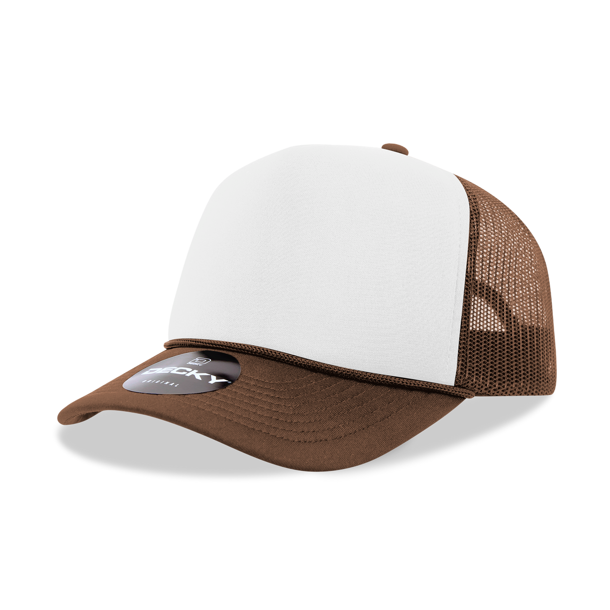 Decky 5 Panel Mid Profile Structured Foam Trucker | Decky 6025