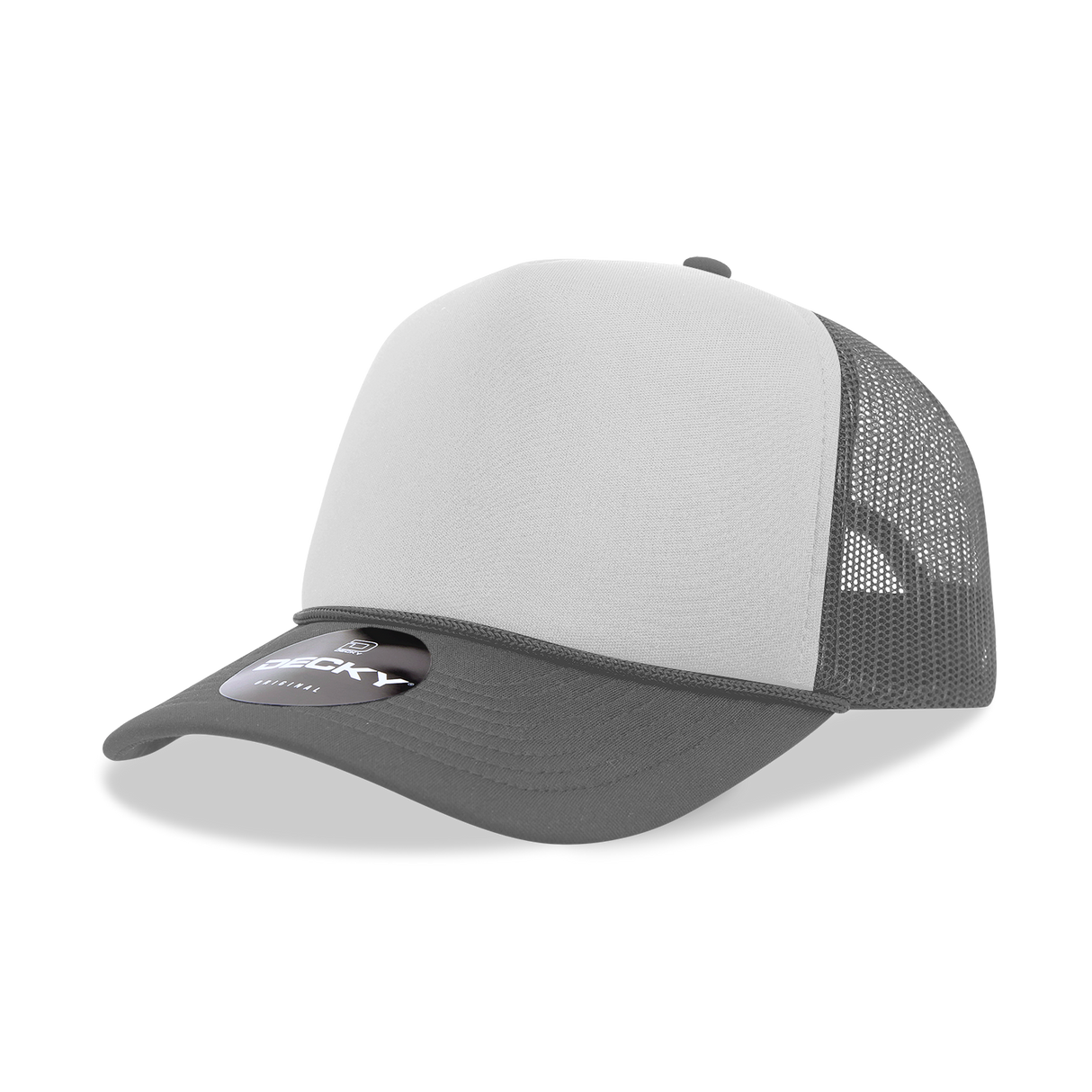 Decky 5 Panel Mid Profile Structured Foam Trucker | Decky 6025