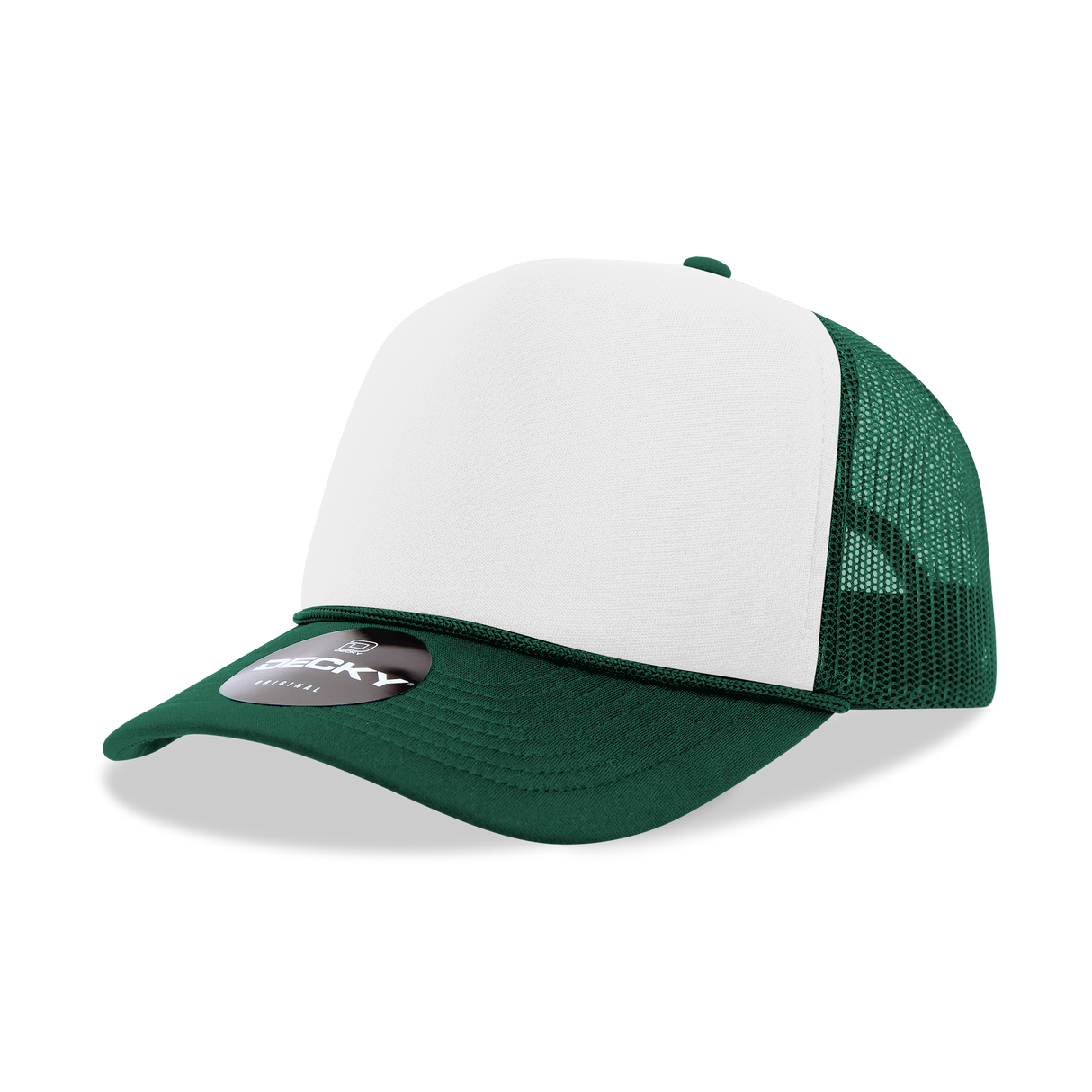 Decky 5 Panel Mid Profile Structured Foam Trucker | Decky 6025